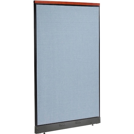 Interion By Global Industrial Interion Deluxe Electric Office Partition Panel, 48-1/4inW x 77-1/2inH, Blue 277553EBL
